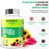 Naturyz Veda Triple Plant Natural Biotin Tablets 10000mcg For Hair Growth, Skin & Nails - 50 Tablets