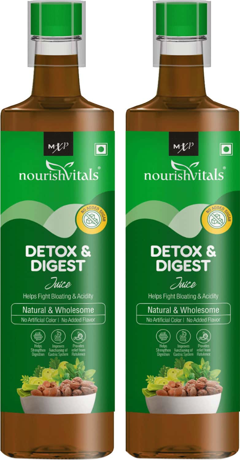 Nourishvitals Detox & Digest Juice | 500ml (Pack Of 2)