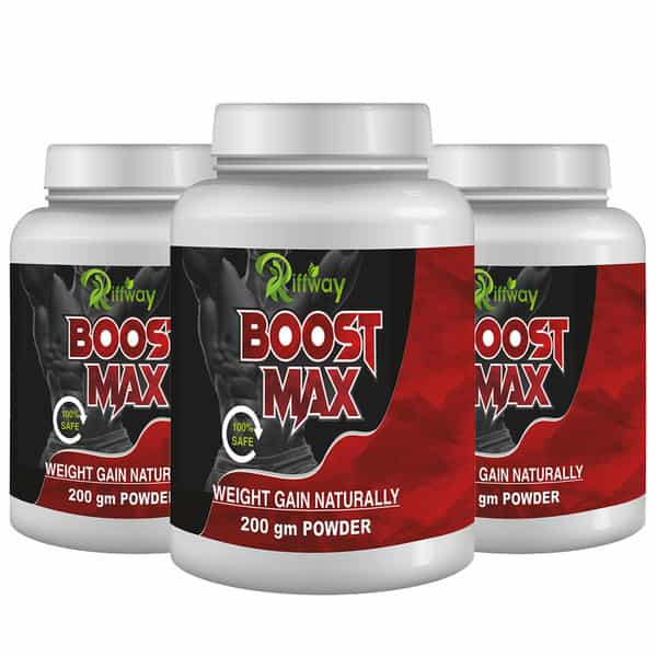Riffway Boost Maxx Weight Gain Powder Say Goodbye To The Struggle Of Underweight Concerns (3X200gm)