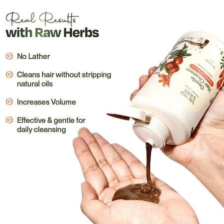 Sacred Grove 100% Raw Herb Gentle Hair Cleanser (Non-Lather) - 250 Ml