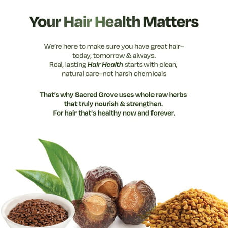 Sacred Grove 100% Raw Herb Gentle Hair Cleanser (Non-Lather) - 250 Ml