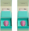Floren Reusable Menstrual Cup For Women With Pouch |Fda Approved( Tiny ) - Pack Of 2