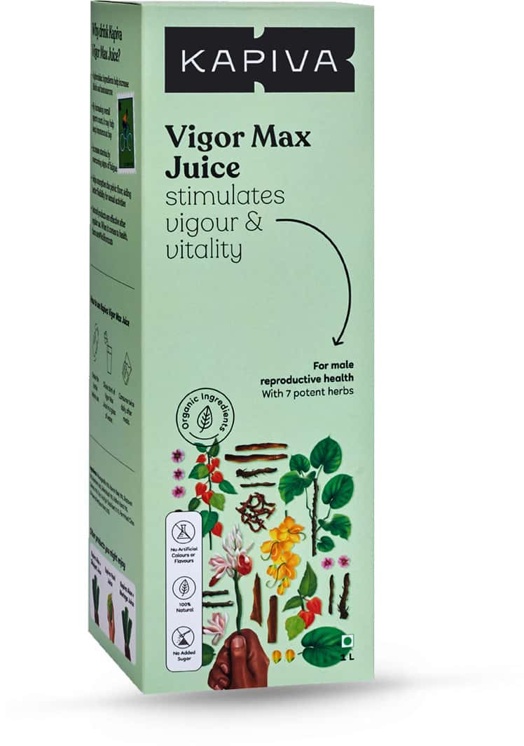 Kapiva Vigor Max Juice 1l | 7 Potent Ayurvedic Herbs For Vigour And Vitality