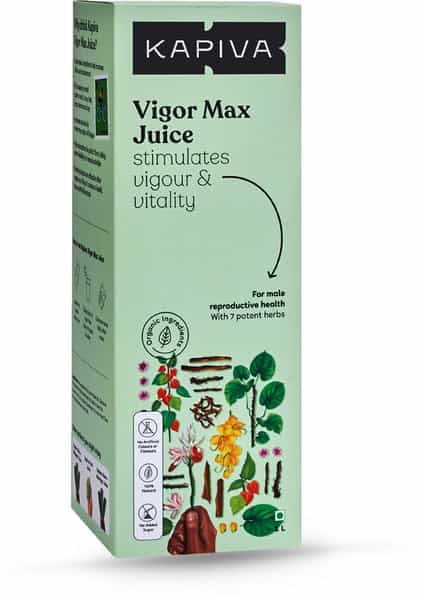Kapiva Vigor Max Juice 1L | 7 Potent Ayurvedic Herbs For Vigour And Vitality