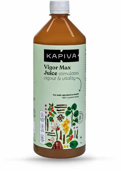 Kapiva Vigor Max Juice 1L | 7 Potent Ayurvedic Herbs For Vigour And Vitality