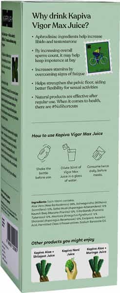 Kapiva Vigor Max Juice 1L | 7 Potent Ayurvedic Herbs For Vigour And Vitality