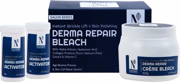 Nutriglow Advanced Organics Derma Repair Cream Bleach Kit 700Gm