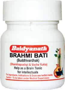 Baidyanath Asli Ayurved Brahmi Bati (buddhi.) Smy 40 Tablets (pack Of 2)