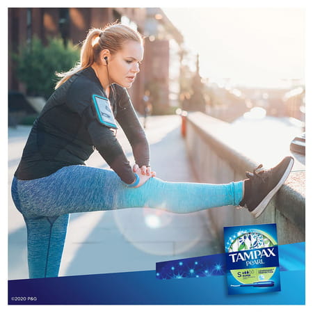 Tampax Pearl Super Plastic | Unscented Tampons 18 Counts