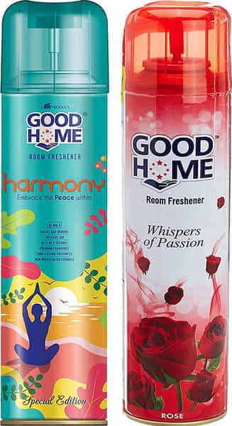 Good Home Harmony And Rose Spray - Room & Air Freshner (2 X 130 Ml)