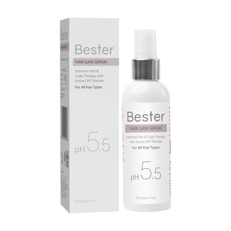Bester Hair Gain Serum 100 Ml | For All Hair Types | Paraben Free (Pack Of 2)