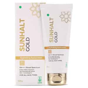 Sunhalt Gold Spf 50 Tube Of 50gm Hydrating Sunscreen