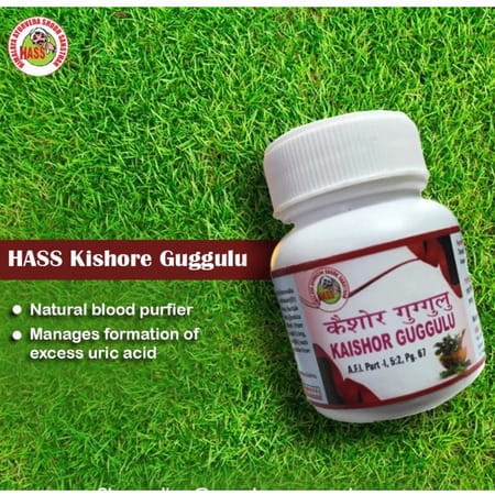Hass Kishore Guggulu (40 Tab Of 500 Mg Each) For Thyroid For Gout For Arthiritis