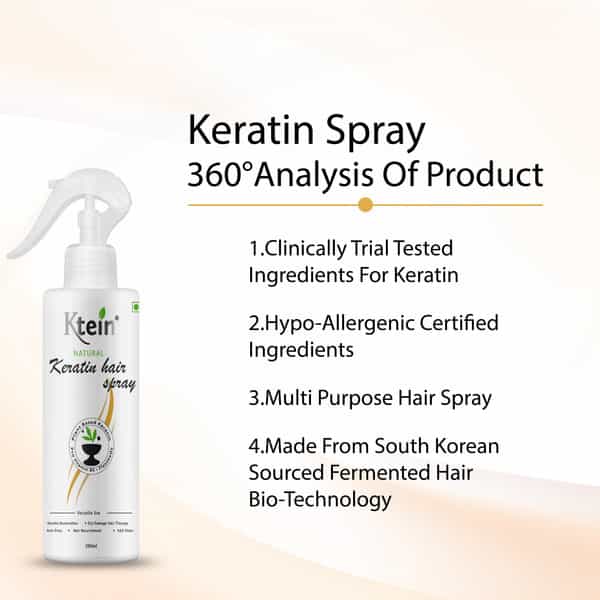 Ktein Natural Keratin Hair Spray 200Ml