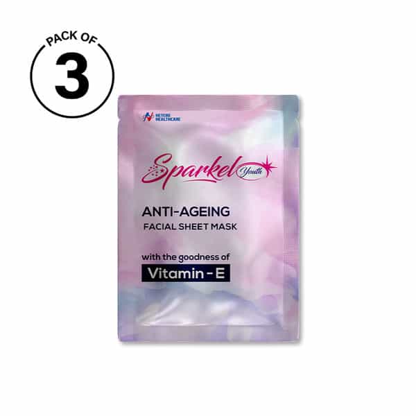 Sparkel Youth - Anti-Aging Face Sheet Mask - Pack Of 3