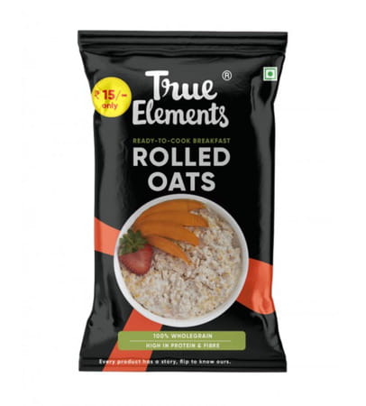 True Elements Rolled Oats - 38gm