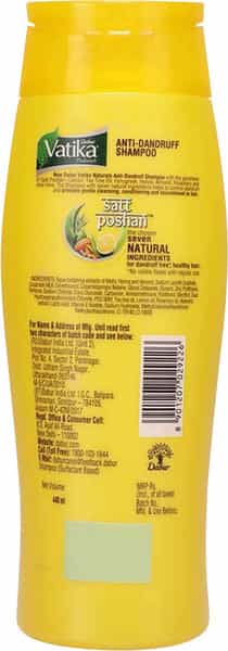 Dabur Vatika Anti Dandruff Shampoo 440 Ml