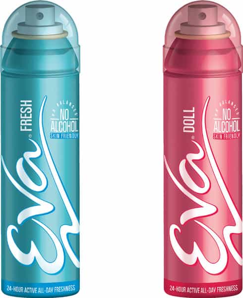 Eva Perfumed Deodrant Skinfriendly Body Spray For Woman Doll & Fresh 150Ml ( Pack Of 2)