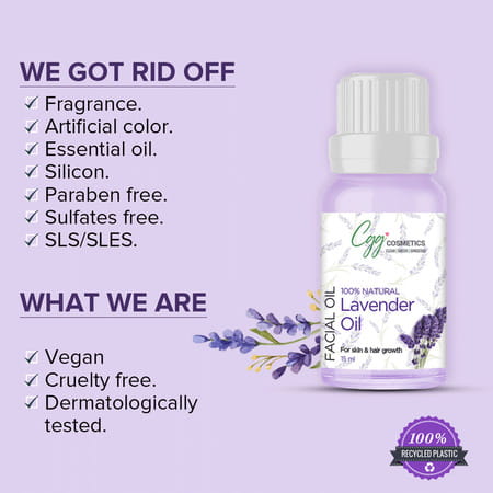 Cgg Cosmetics Lavender Facial Essential Oil With 100% Natural Lavender 15ml