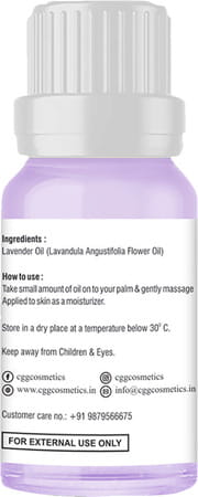 Cgg Cosmetics Lavender Facial Essential Oil With 100% Natural Lavender 15ml