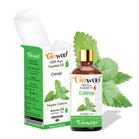 Pack Of 2 Catnip Essential Oil & Almond Carrier Oil - 100% Pure & Natural Oil For Hair | Face | Ski