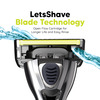 Letsshave Pro 5 Plus Shaving Razor Blade For Men-Pack Of 4 Blade Refills