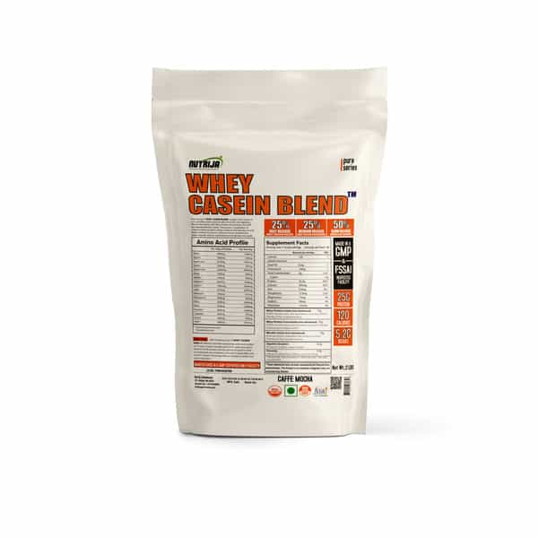 Nutrija Whey Casein Blend- 2 Lbs (Caffe Mocha)