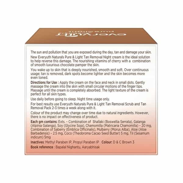 Everyuth Naturals Tan Removal Cream Bottle Of 50 G