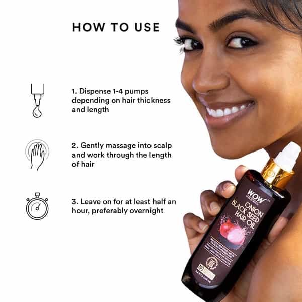 Wow Skin Science Onion Black Seed Hair Oil-200 Ml