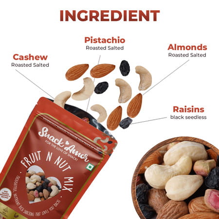 Snackamor Fruit N Nut Mix 200g Pouch