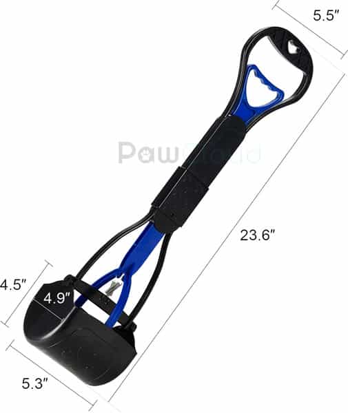 Pawcloud Dog Folding Poop Scooper Pet Potty Picker Large - 24 Inch Color May Vary