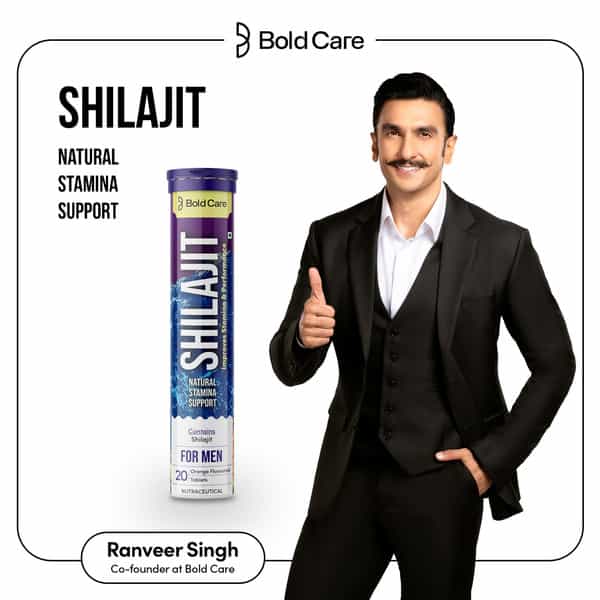 Bold Care Shilajit Effervescent Tablets For Natural Stamina Support - 20 Tablets
