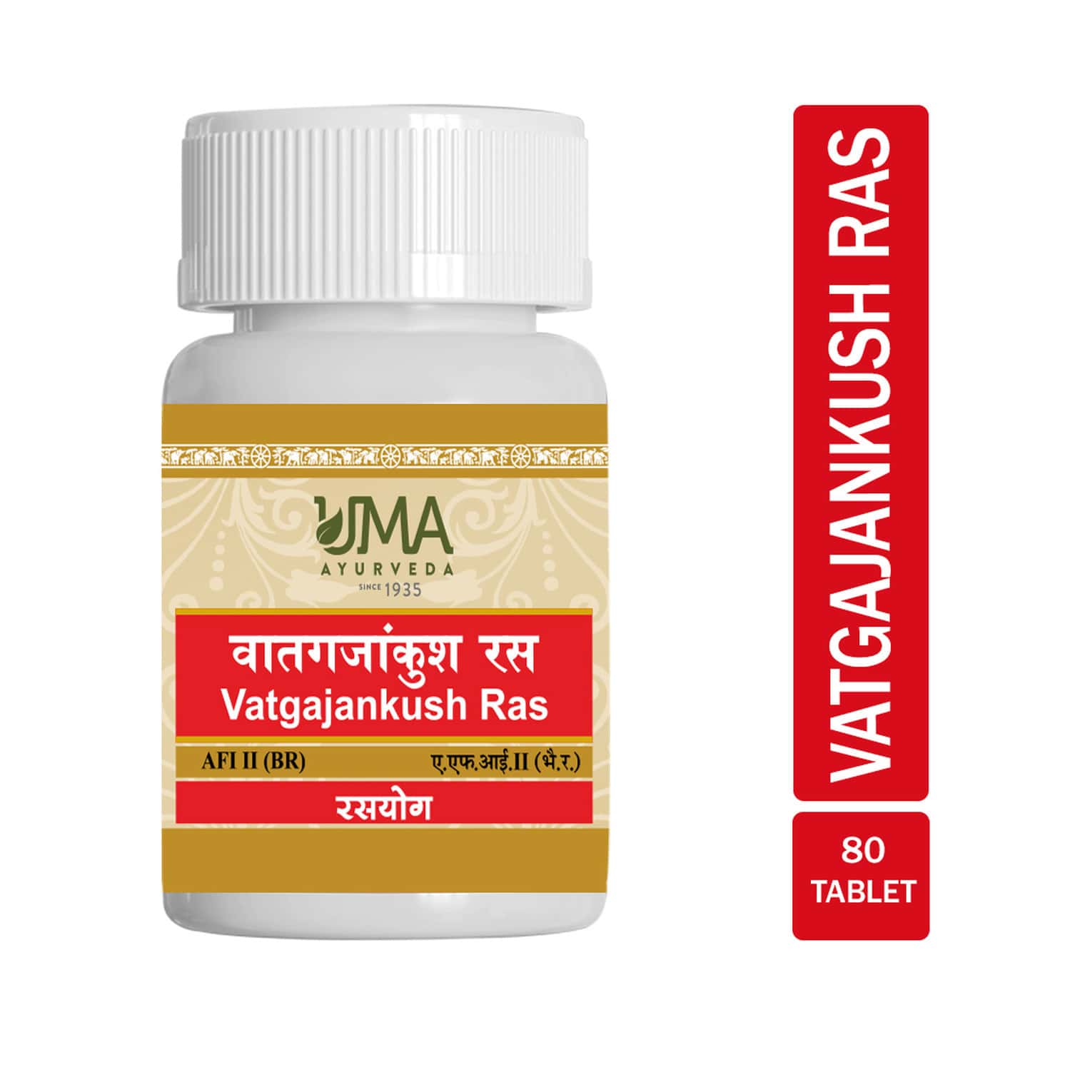 Uma Ayurveda Vatgajankush Ras Ayurvedic Tablets 80 Tab