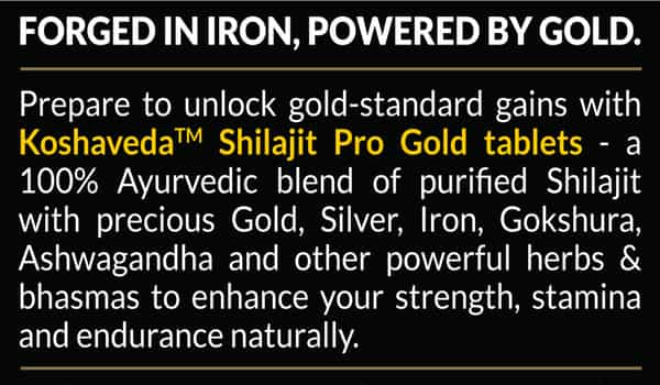 Koshaveda Shilajit Pro Gold (60 Tablets) With Ashwagandha Af-43 600Mg (30 Capsules)