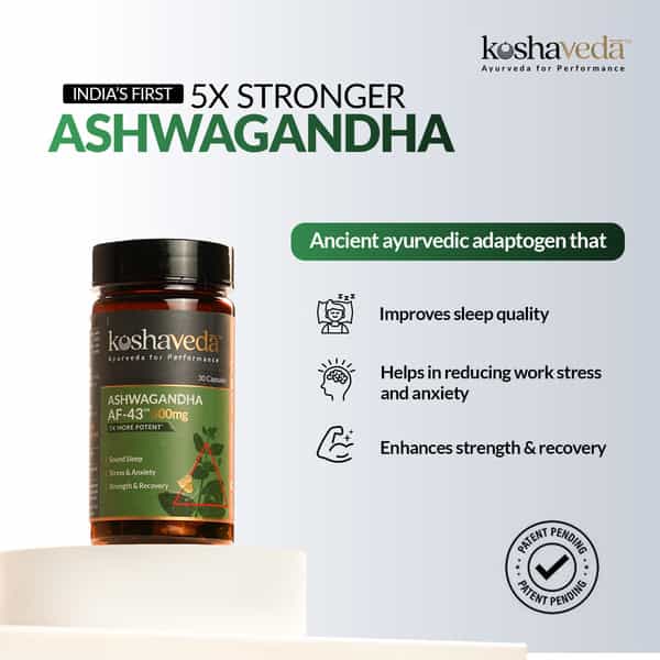 Koshaveda Shilajit Pro Gold (60 Tablets) With Ashwagandha Af-43 600Mg (30 Capsules)