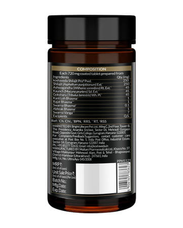 Koshaveda Shilajit Pro Gold (60 Tablets) With Ashwagandha Af-43 600mg (30 Capsules)
