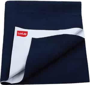 Luvlap Instadry Extra Absorbent Dry Sheetbed Protector - Navy Blue0m Large 100x140cm