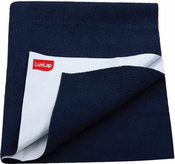 Luvlap Instadry Extra Absorbent Dry Sheetbed Protector - Navy Blue0m Large 100X140cm