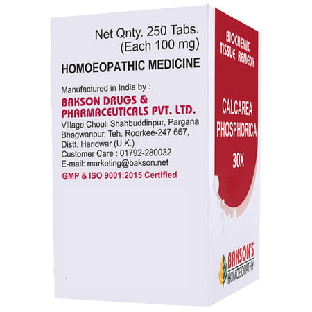 Baksons Homoeopathy Calcarea Phosphorica Biochemic Tablet 30X 250 No's