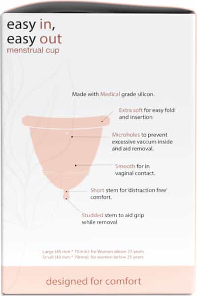 &Me Easy Menstrual Cup With Pouch