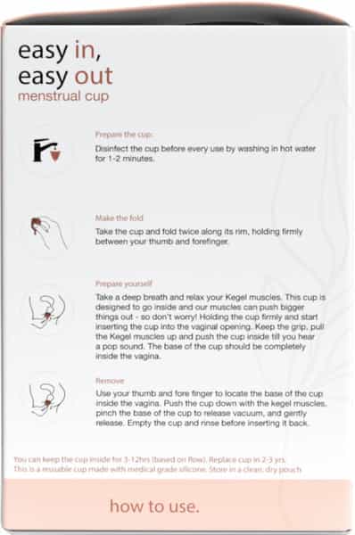 &Me Easy Menstrual Cup With Pouch