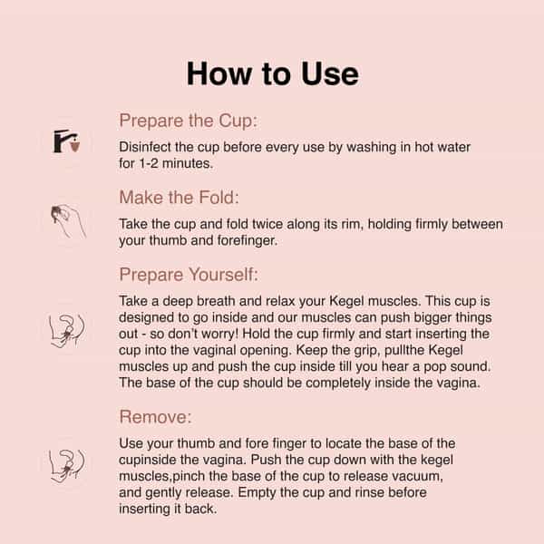 &Me Easy Menstrual Cup With Pouch