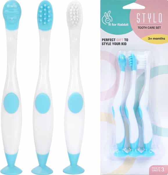 R For Rabbit Stylo Toothcare Set White Blue