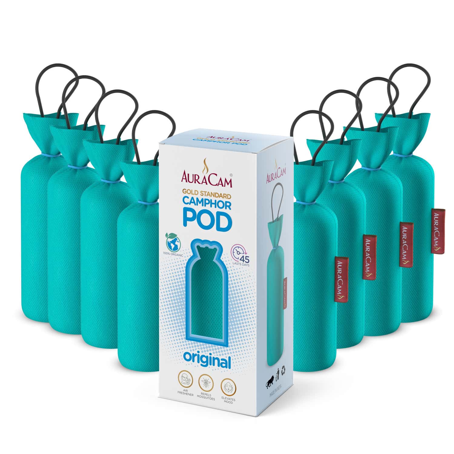 Auracam Gold Standard Camphor Pod Cone Original- Set Of 8