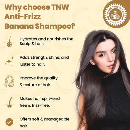 Tnw-The Natural Wash Banana Shampoo For Frizz - 200 Ml