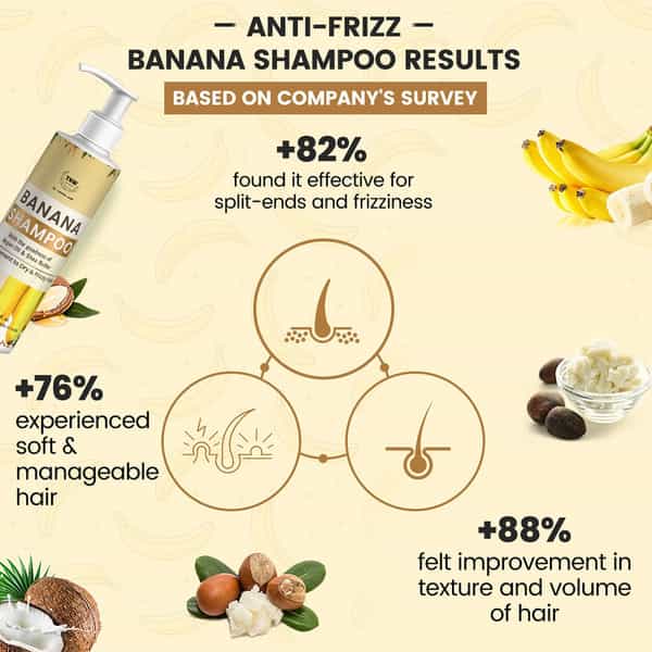 Tnw The Natural Wash Banana Shampoo For Frizz - 200 Ml