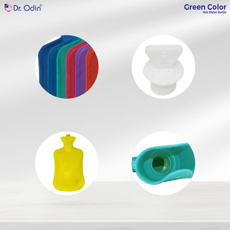 Dr. Odin Hot Water Bag (1.75 Litre) Non Electric Leakproof Hot Water Bottle For Body Pain (Yellow)