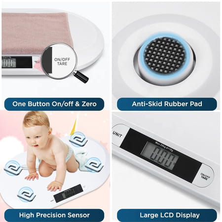K-Life Digital Baby Weighing Scale For Infant Toddler With Weight Upto 20Kg