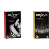 Manforce 3 In 1 Wild Strawberry & Overtime Pineapple 3In1 Condoms (Set Of 2 20 Pcs)