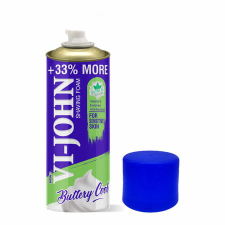 Vi-John Sensitive Skin Type Vitamin E Enriched Shaving Foam For Sensitive Skin-400ml